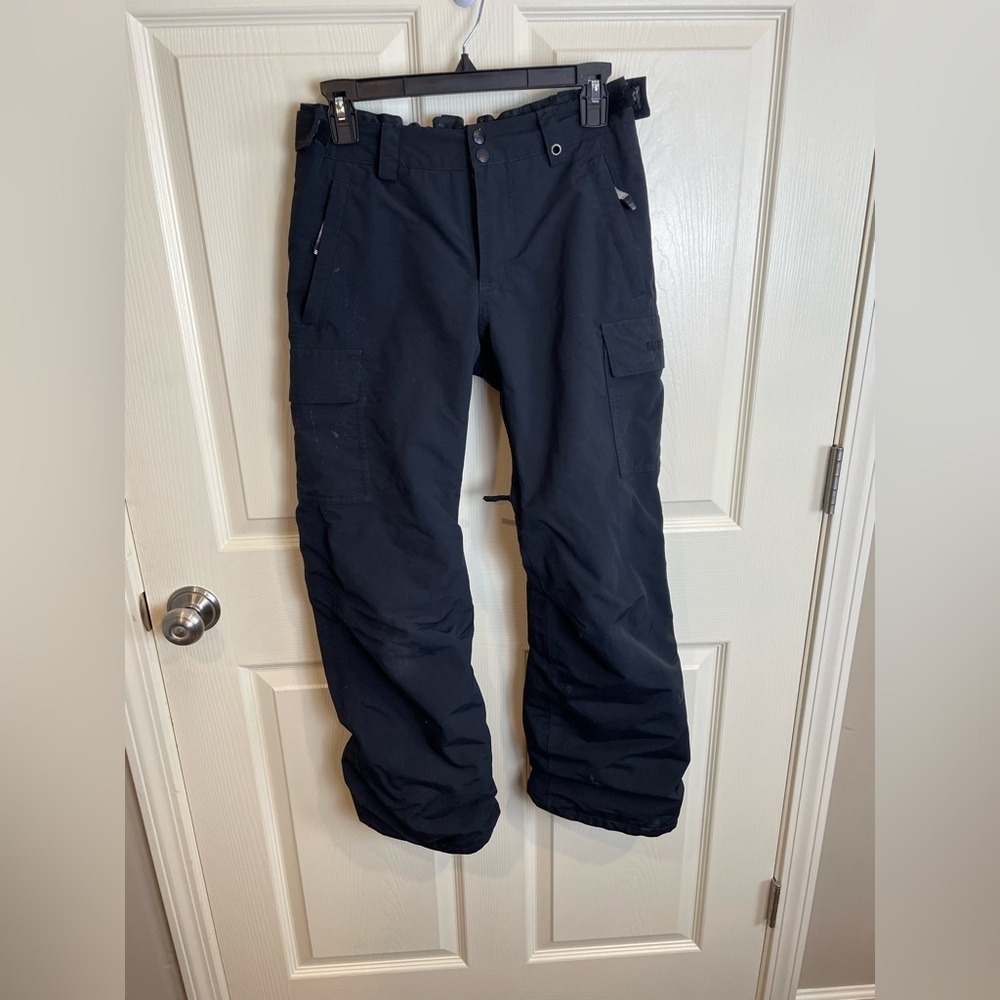 Burton kids “Dhaka” snowboard pants large  Black Cargo